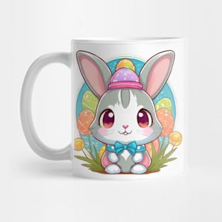 Cute easterbunny with bowtie and hat Mug